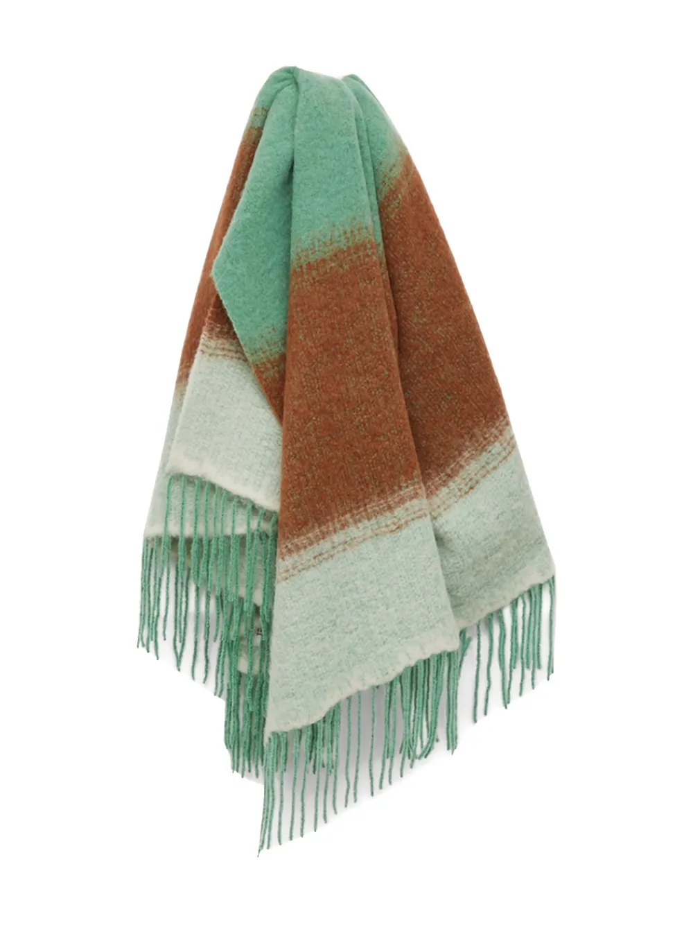 Rodebjer Beau fringed scarf Groen
