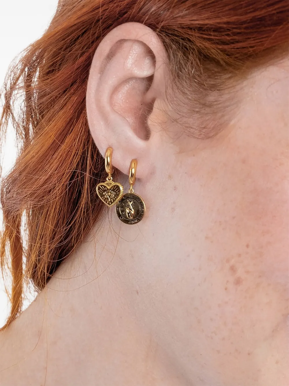 All the Luck in the World All The Luck Circle earrings - Goud