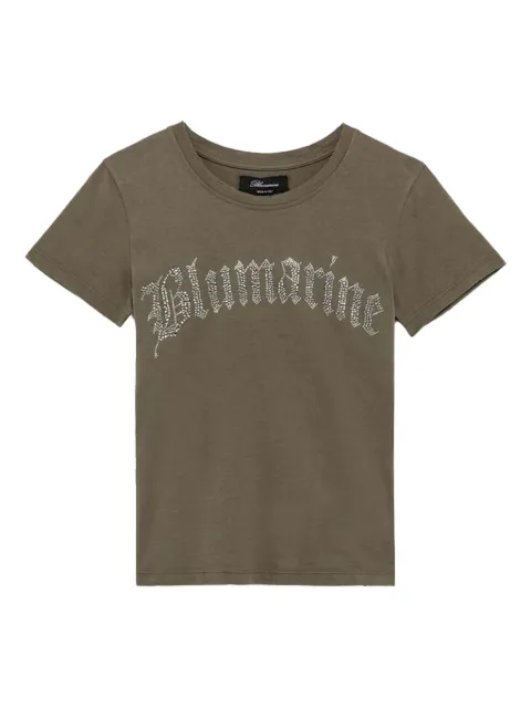 Blumarine تيشيرت بشعار وزينة كريستال