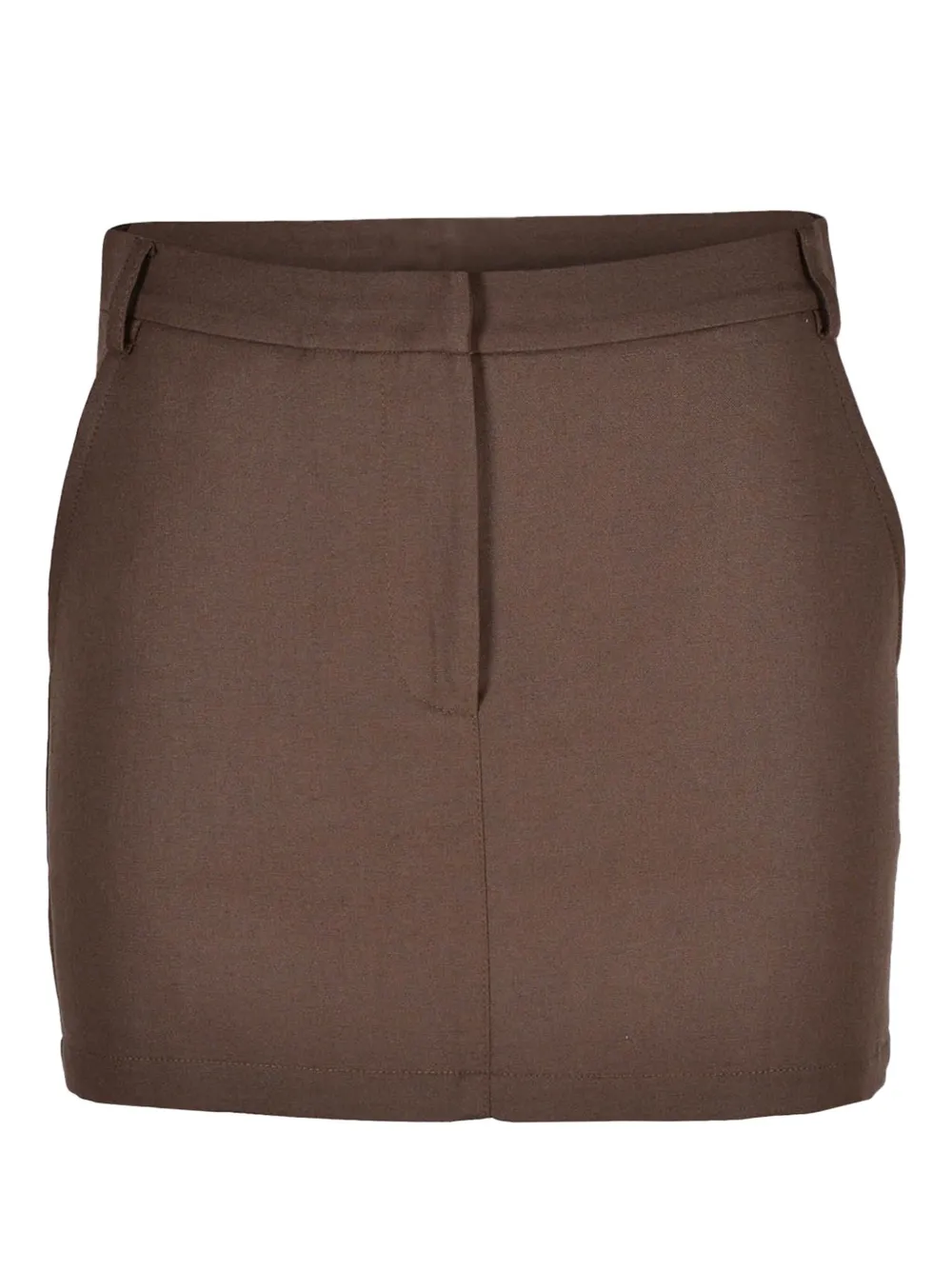 Patrizia Pepe logo-patch mini skirt Bruin