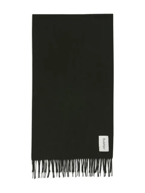 Rodebjer Wega fringed wool scarf