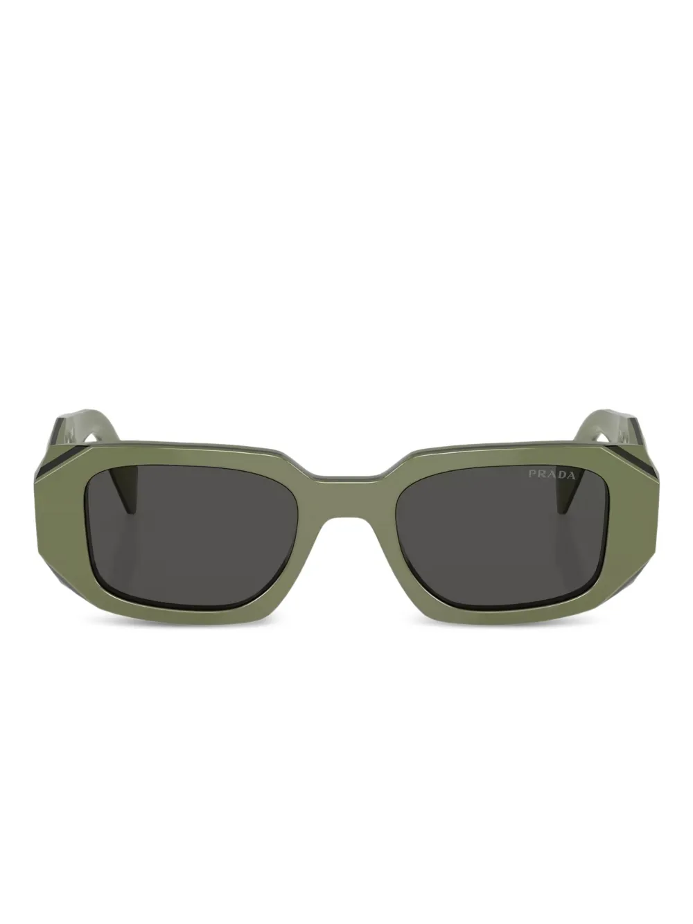 Prada Eyewear Occhiali da sole geometrici - Verde