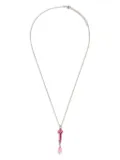 Vivetta crystal-embellished drop necklace - Silver