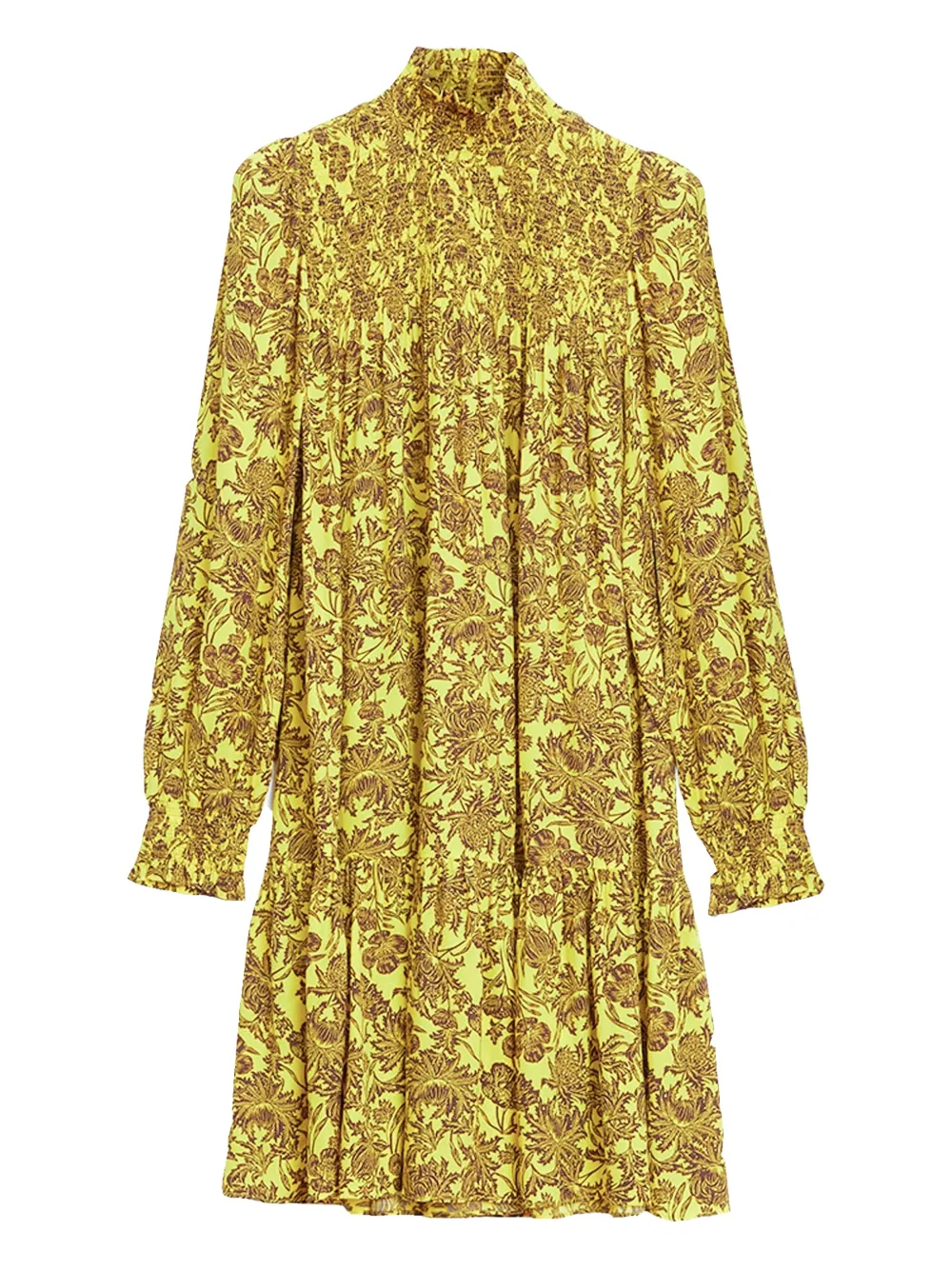 Rodebjer floral-print midi dress Geel