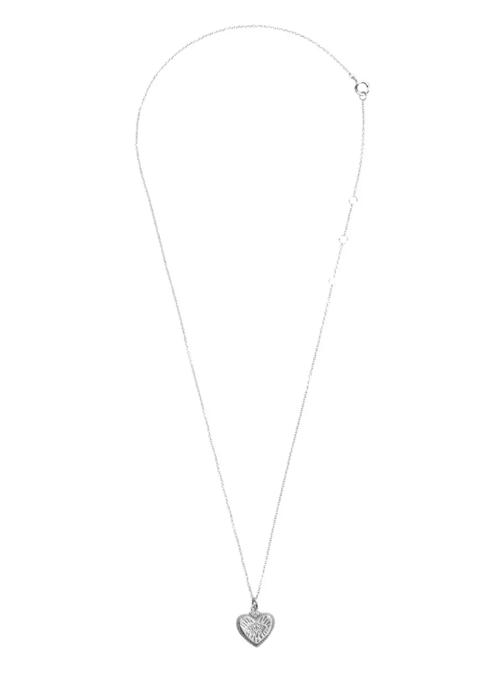 All the Luck in the World heart burst necklace | Silver | Image 1