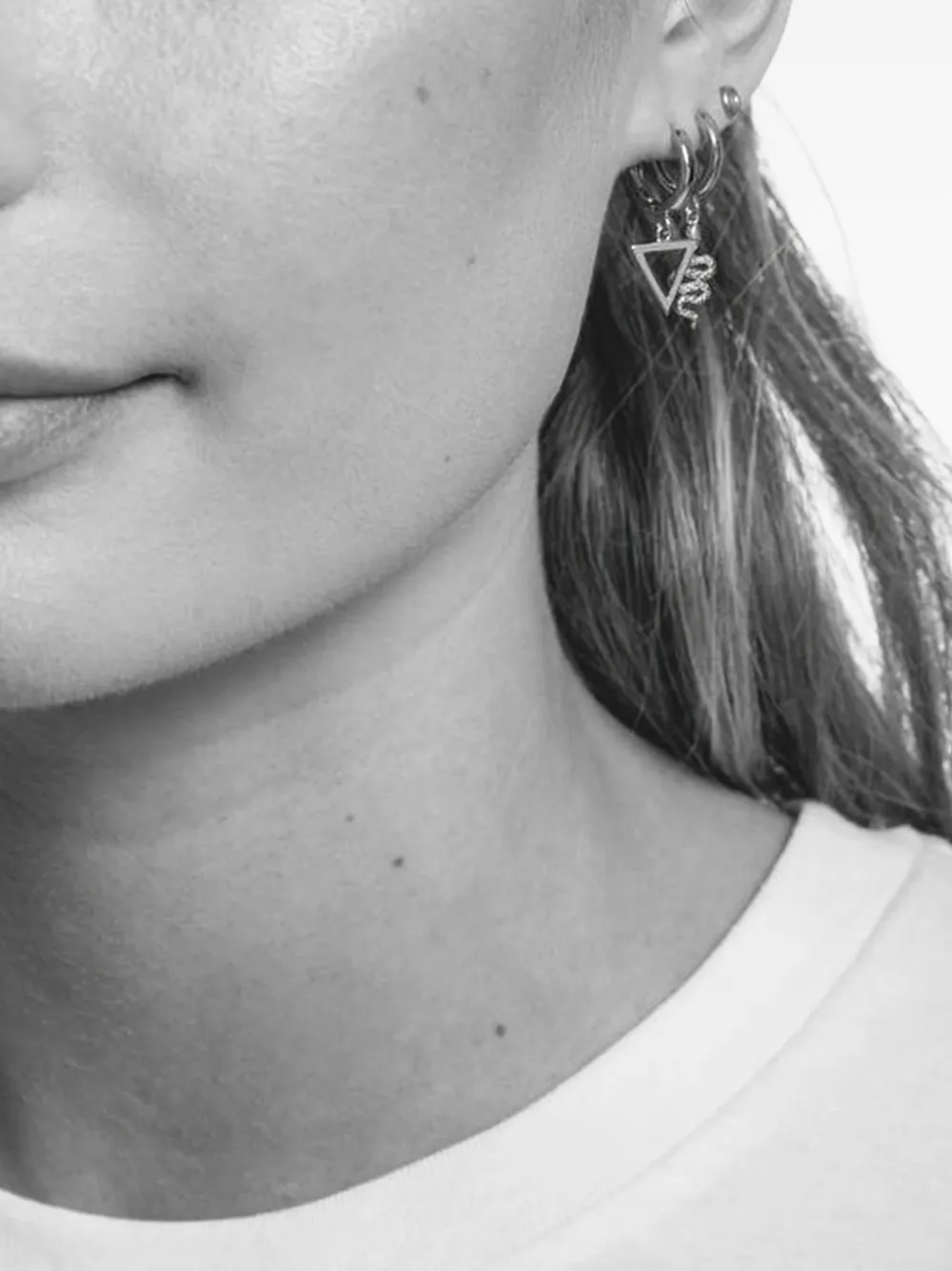 All the Luck in the World triangle hoop earring | Image 2