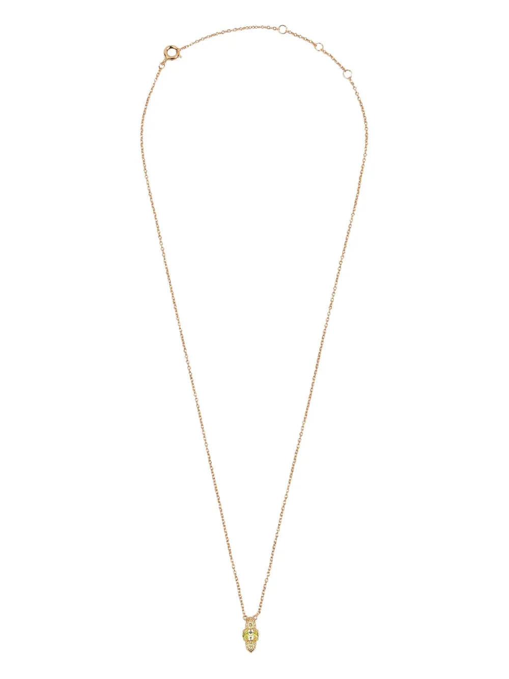 All the Luck in the World rose-gold oval-stone necklace | Gold | Image 1