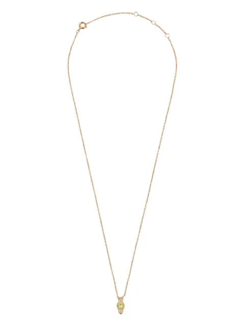 All the Luck in the World rose-gold oval-stone necklace