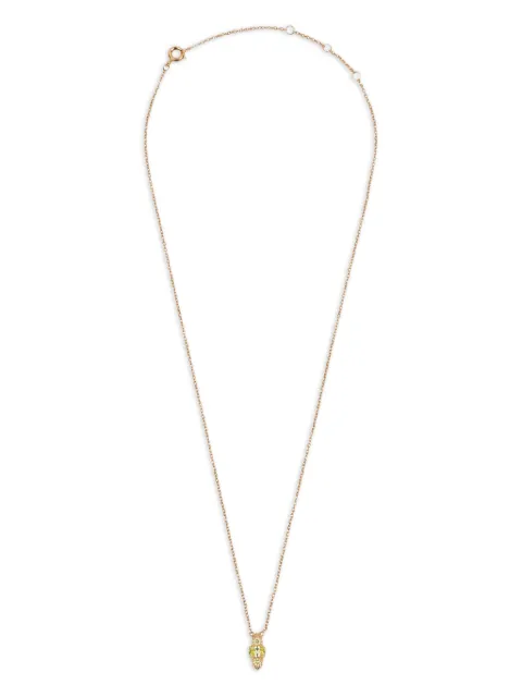 All the Luck in the World rose-gold oval-stone necklace