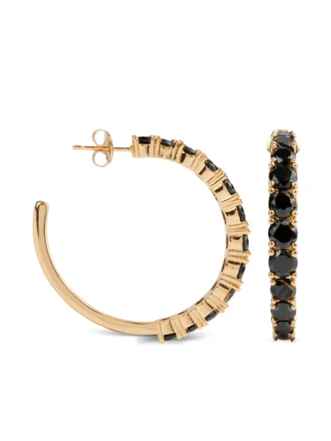 All the Luck in the World gem-set hoop earrings