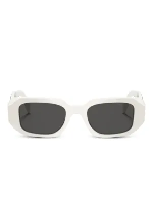 Prada Eyewear Prada PR A14S オーバルフレーム サングラス | ホワイト