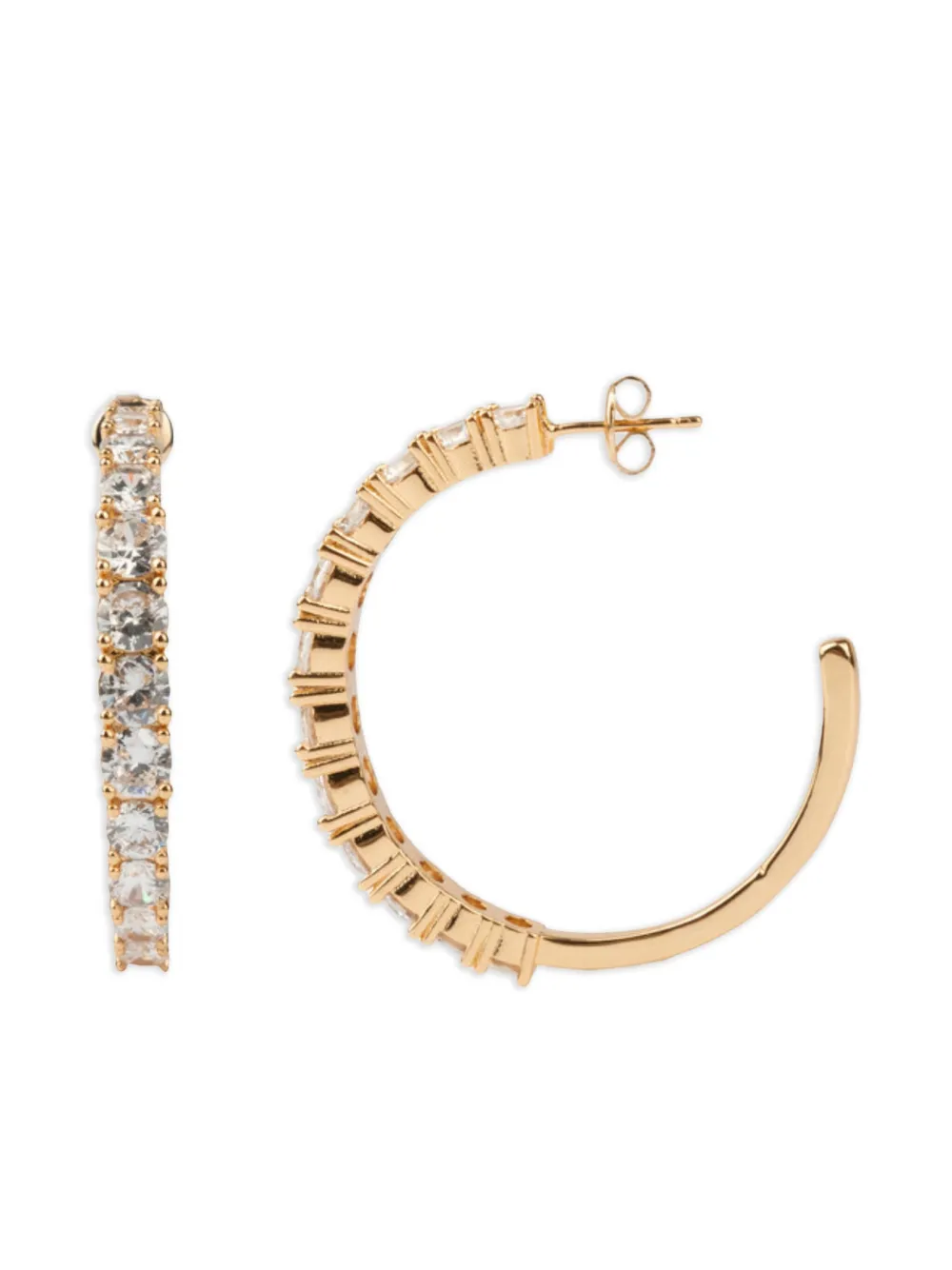 All the Luck in the World large Gem hoop earrings | Image 2