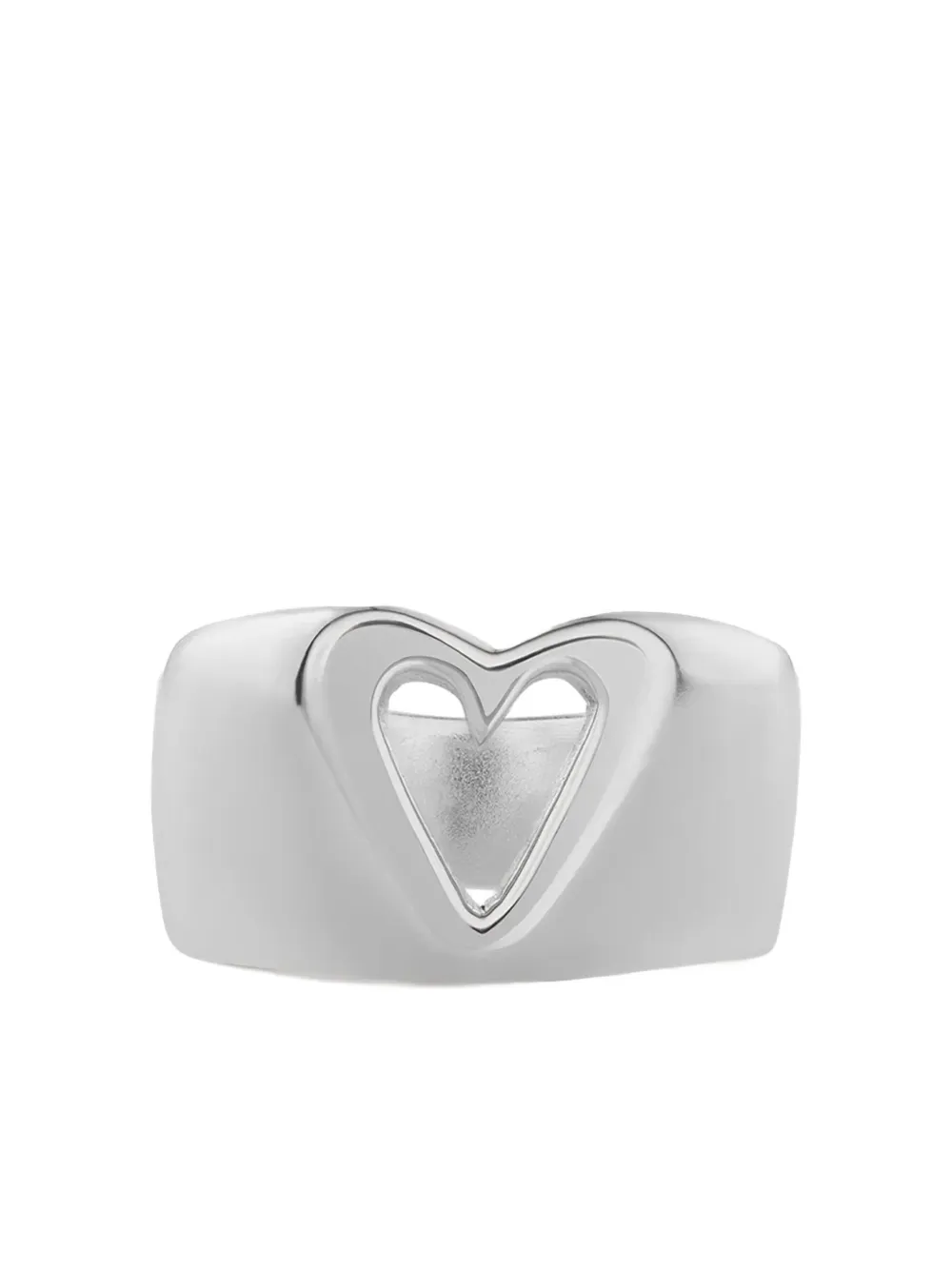 NO MORE Glam Heart cut-out band ring - シルバートーン NO MORE Glam Heart cut-out band ring - シルバートーン
