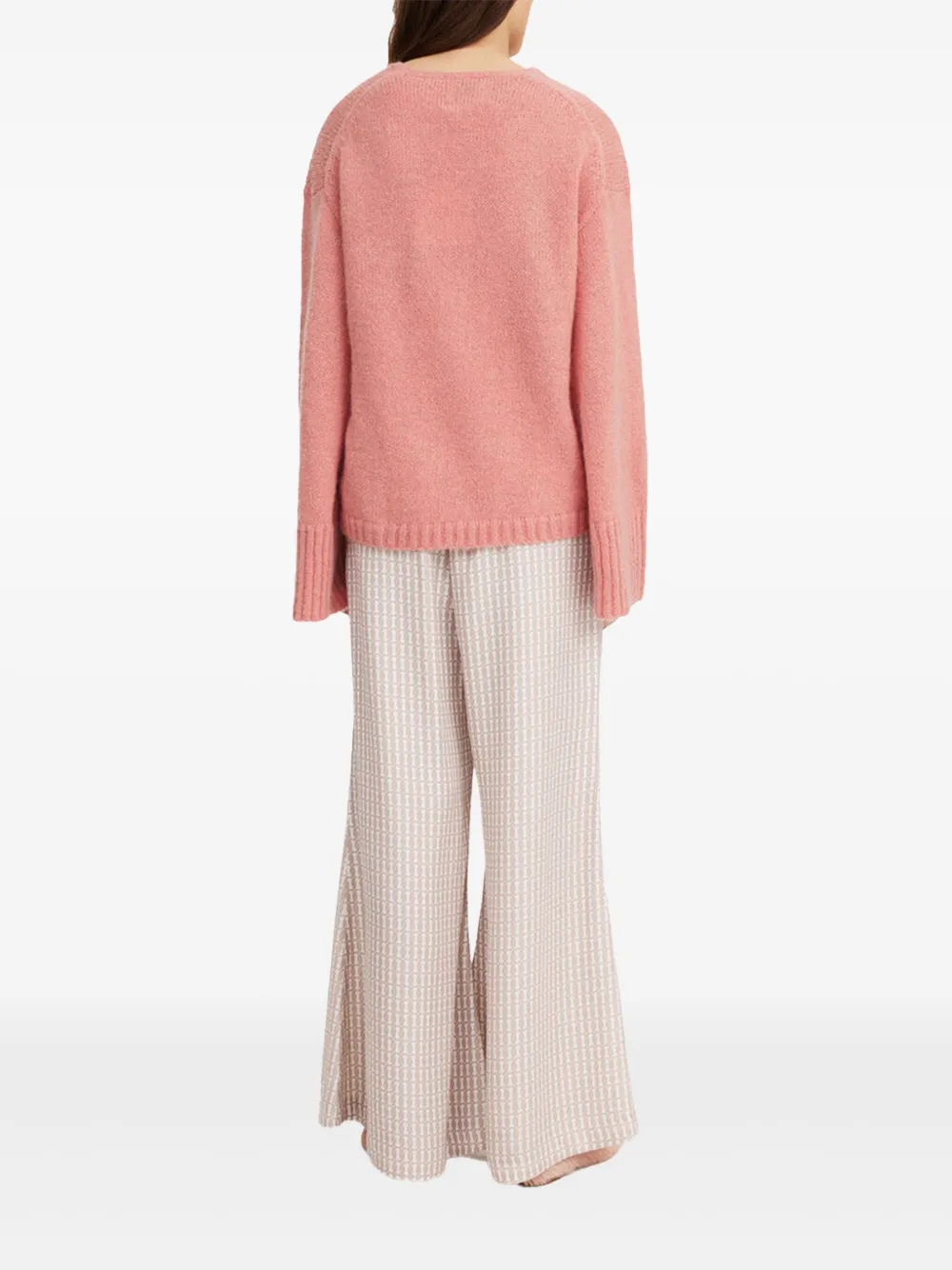 By Malene Birger High waist palazzo broek Beige