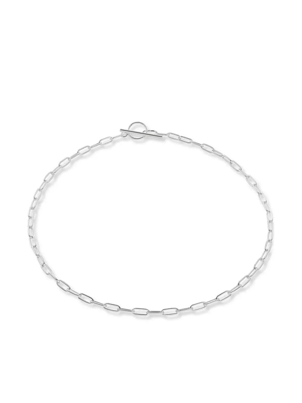 NO MORE paper clip-chain necklace - シルバートーン NO MORE paper clip-chain necklace - シルバートーン