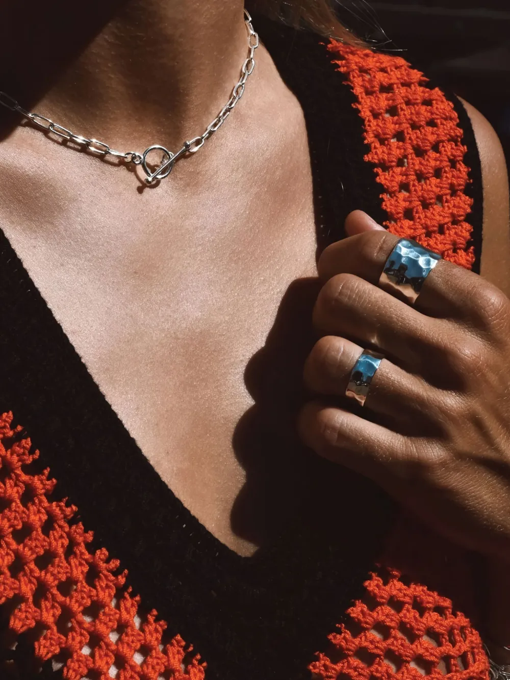 NO MORE paper clip-chain necklace - Zilver