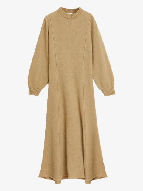 Rodebjer Tanner merino wool seam detail midi dress