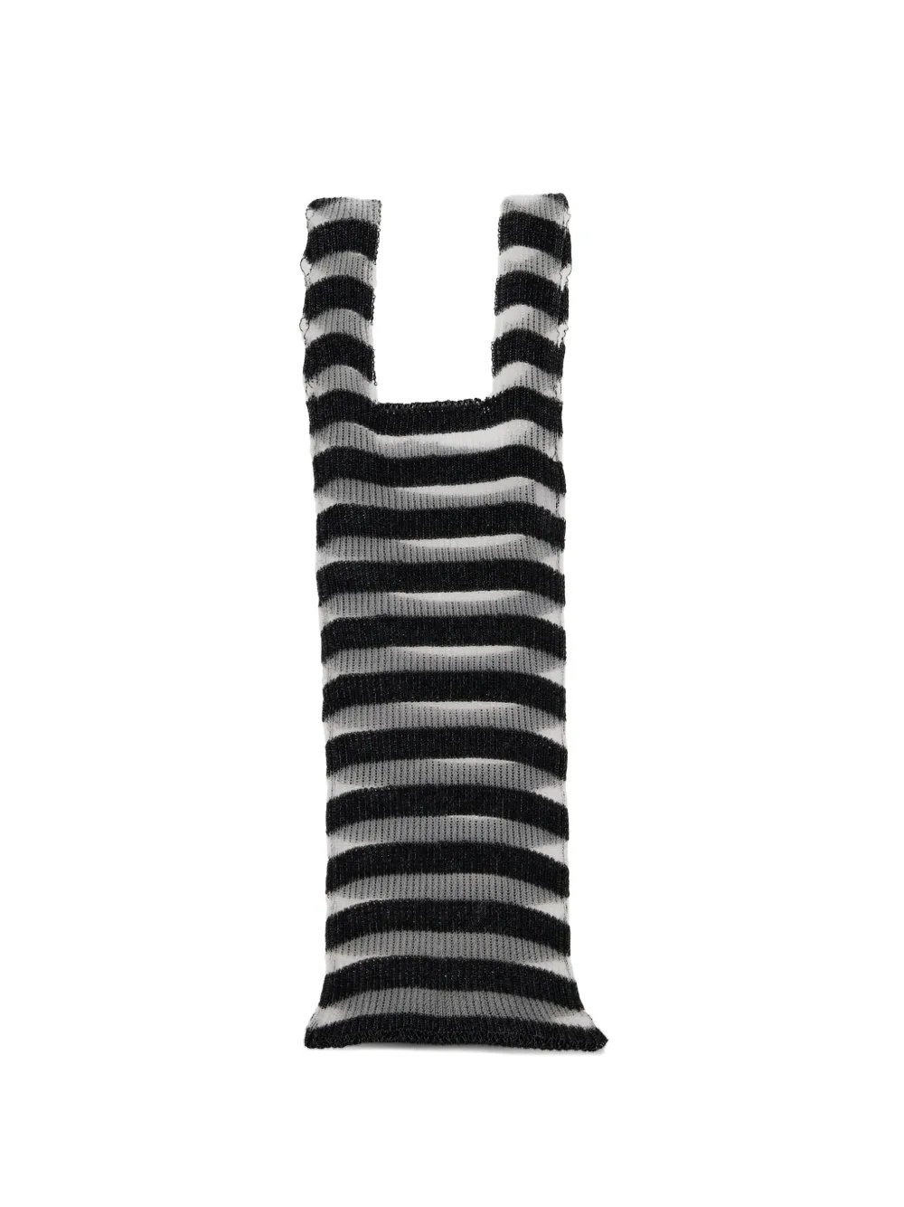 Ivy striped knitted tote bag