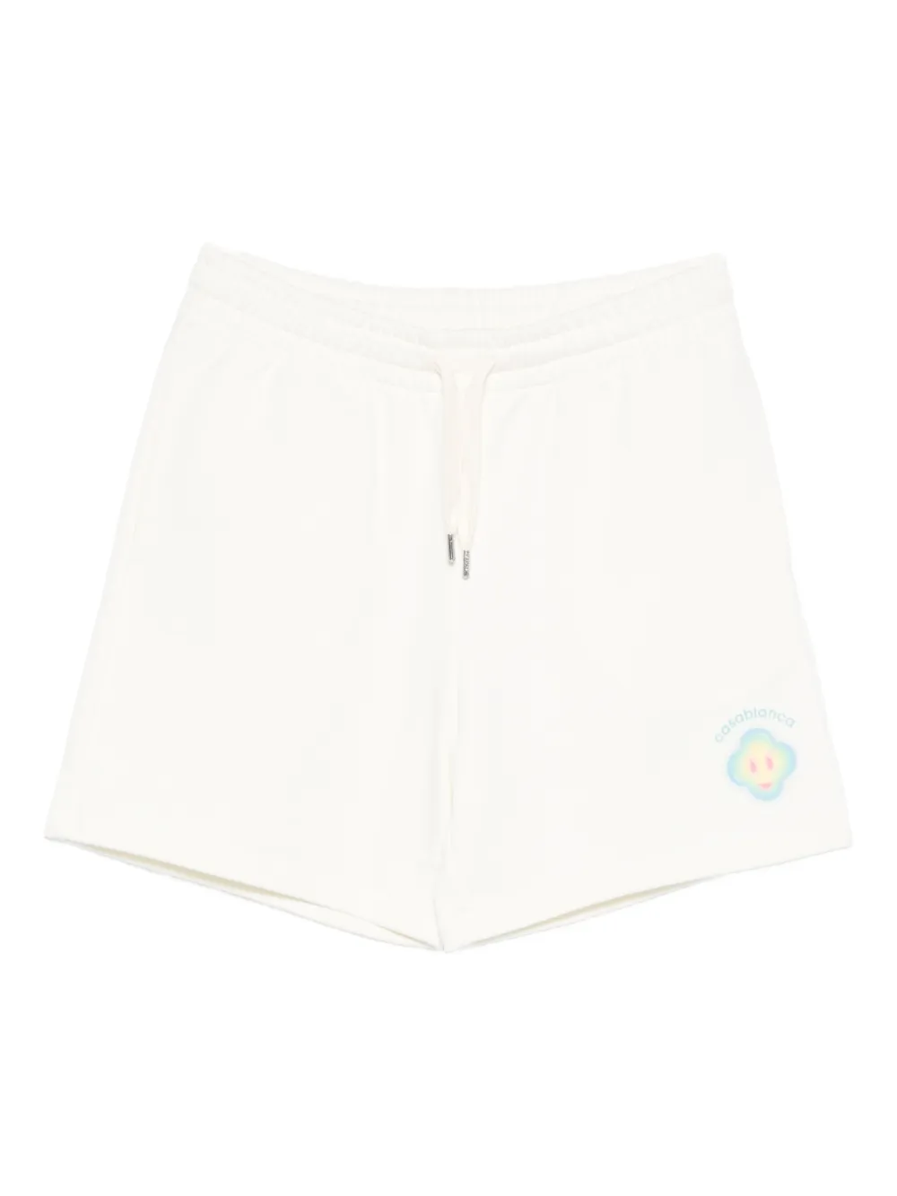 Casablanca Smiley drawstring shorts | White | Image 1