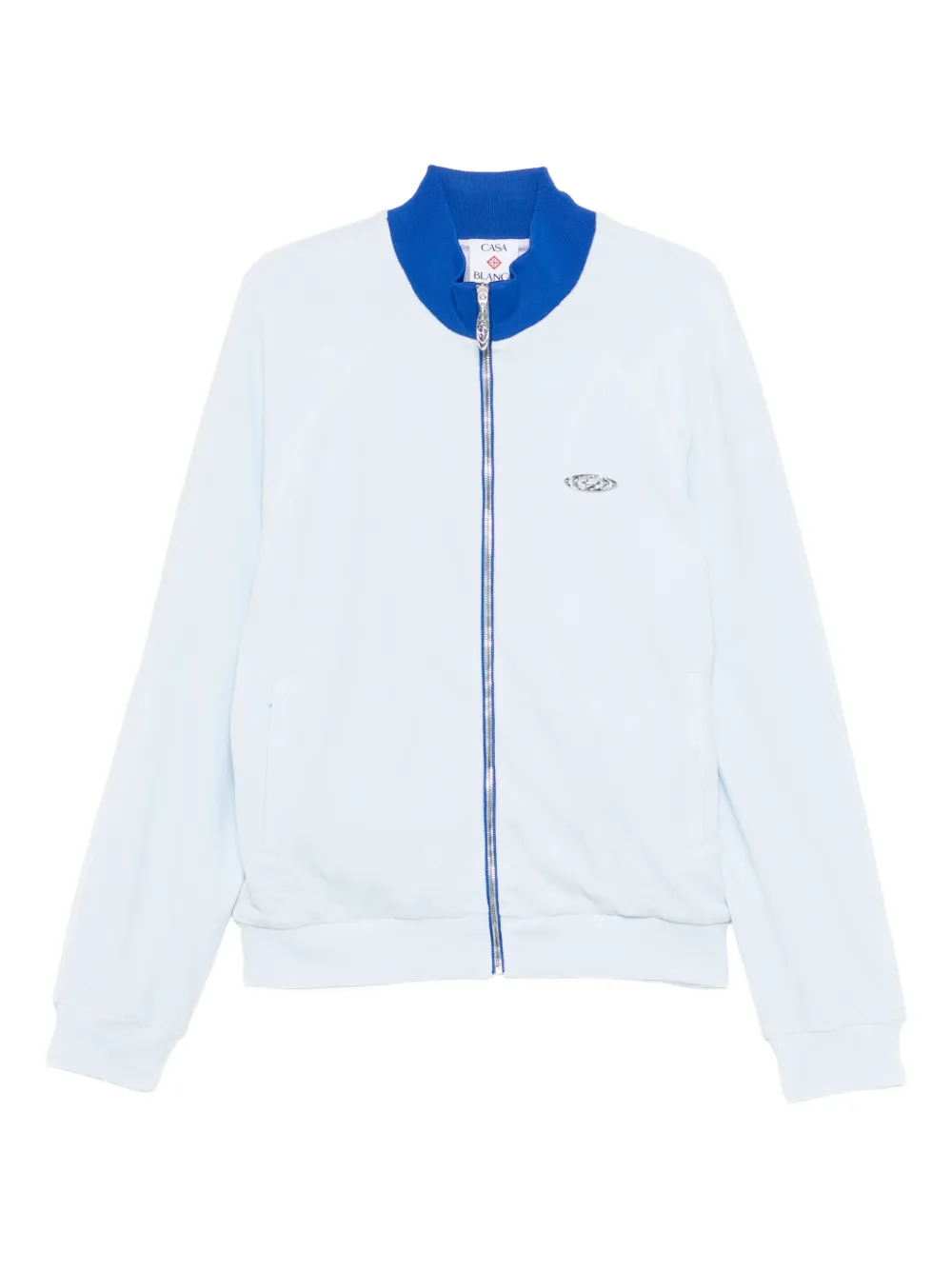 Casablanca velour zip track jacket - Blau