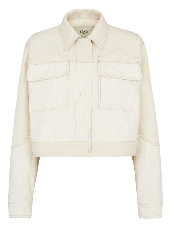 ジャケット FENDI White FF denim jacket Fendi - Denim jacket White - The Corner
