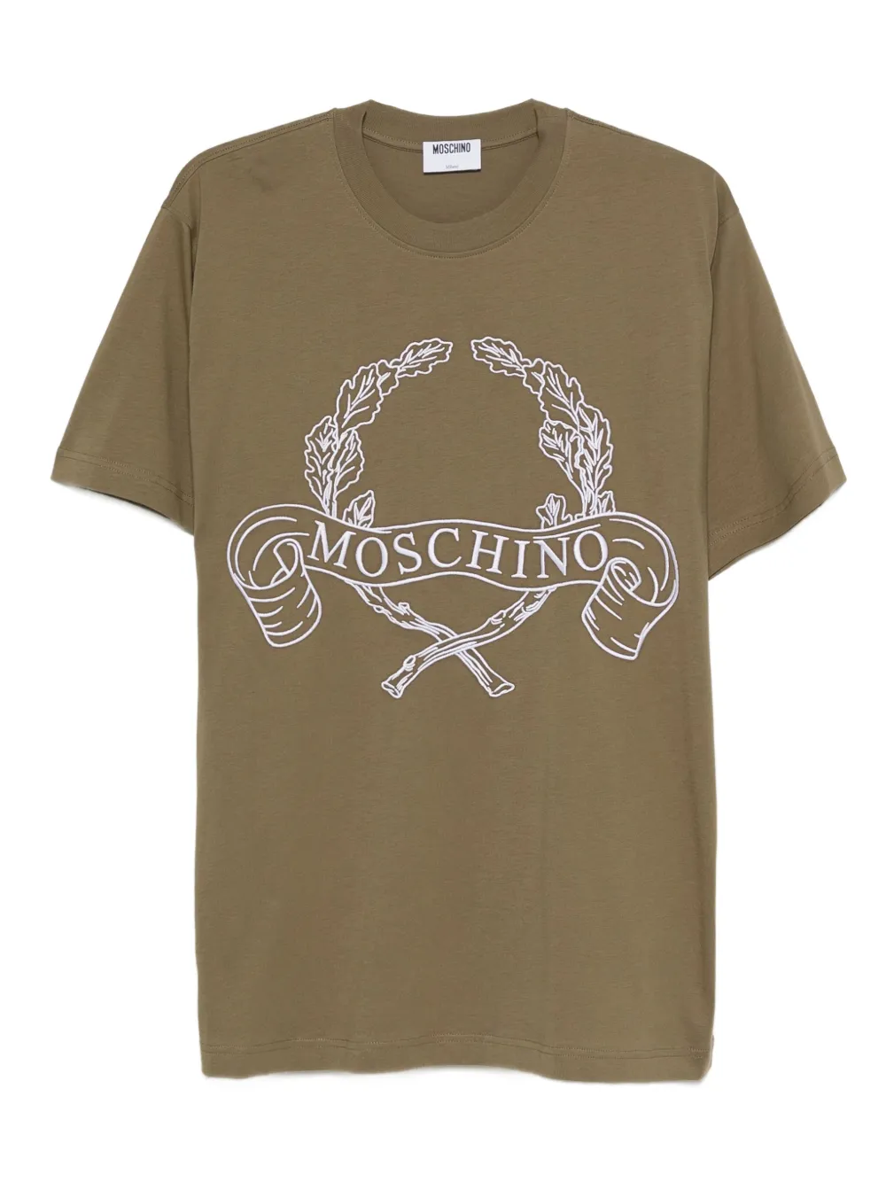 Moschino T-shirt met print Groen