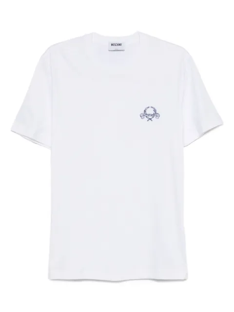 Moschino logo-embroidered cotton T-shirt