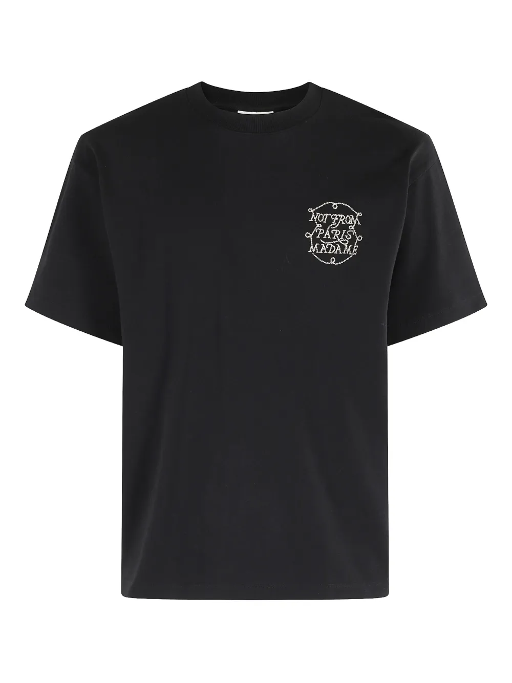 Drôle De Monsieur cotton graphic-detail T-shirt - ブラック Drôle De Monsieur cotton graphic-detail T-shirt - ブラック