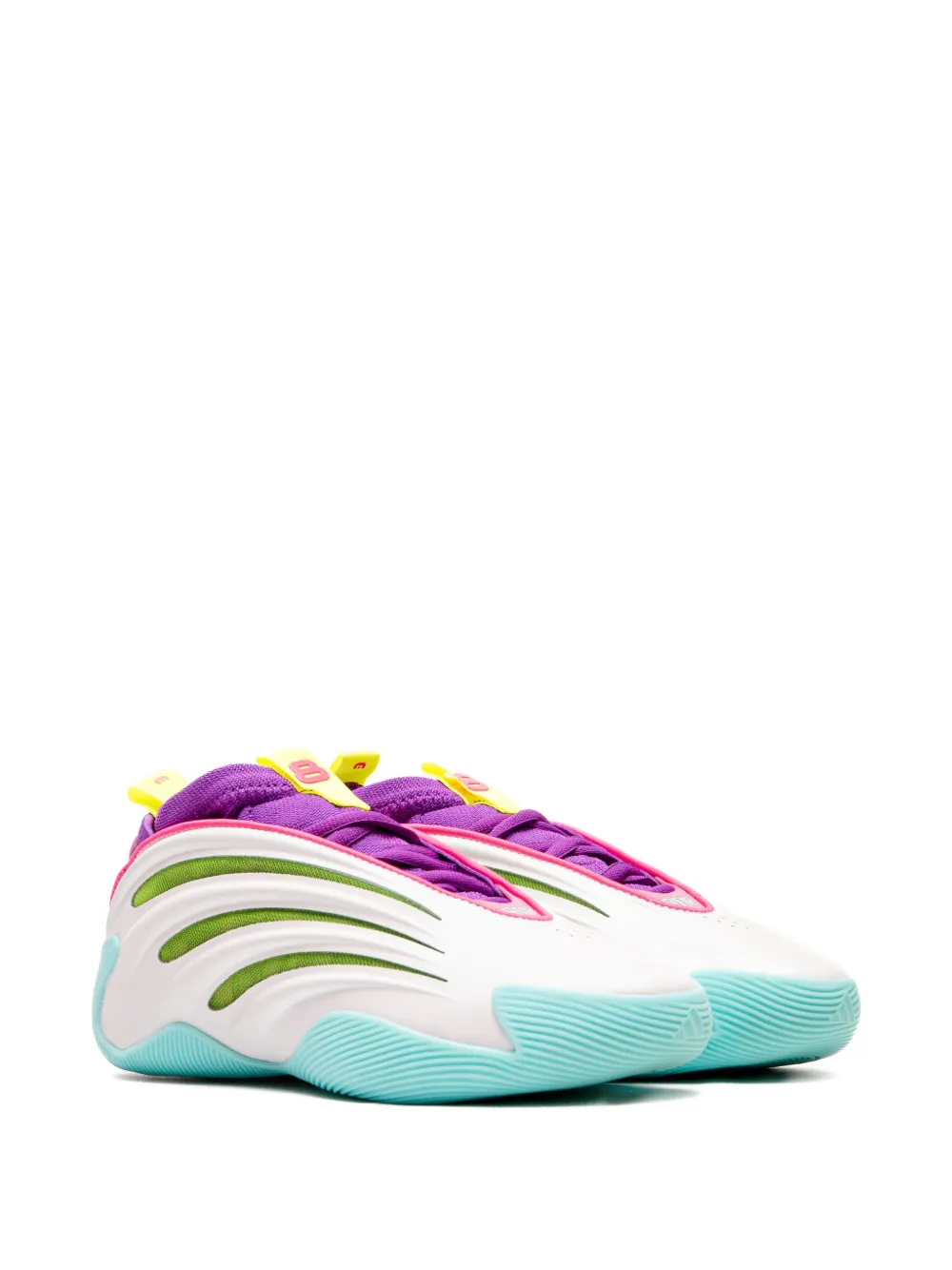 adidas Harden Vol. 9 "White Lucid Lime Lucid Pink" sneakers