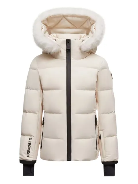 Moncler Enfant faux fur hooded jacket
