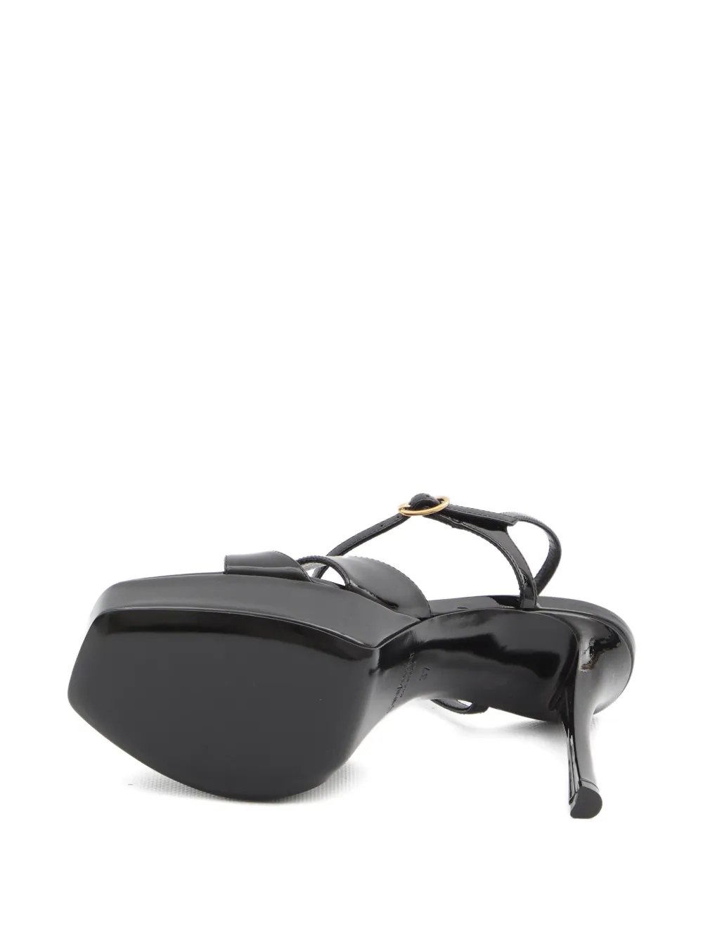 Saint Laurent 110mm crossover platform sandals | Heeled Sandals | Image 2