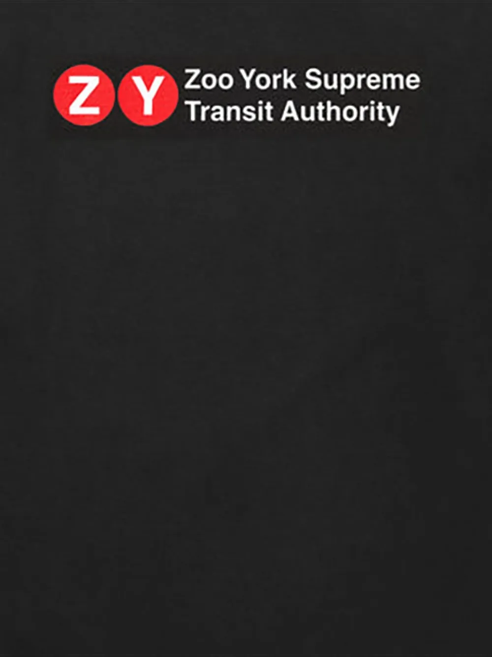 Supreme Zoo York Transit SS 25 - Black T-shirt - Zwart
