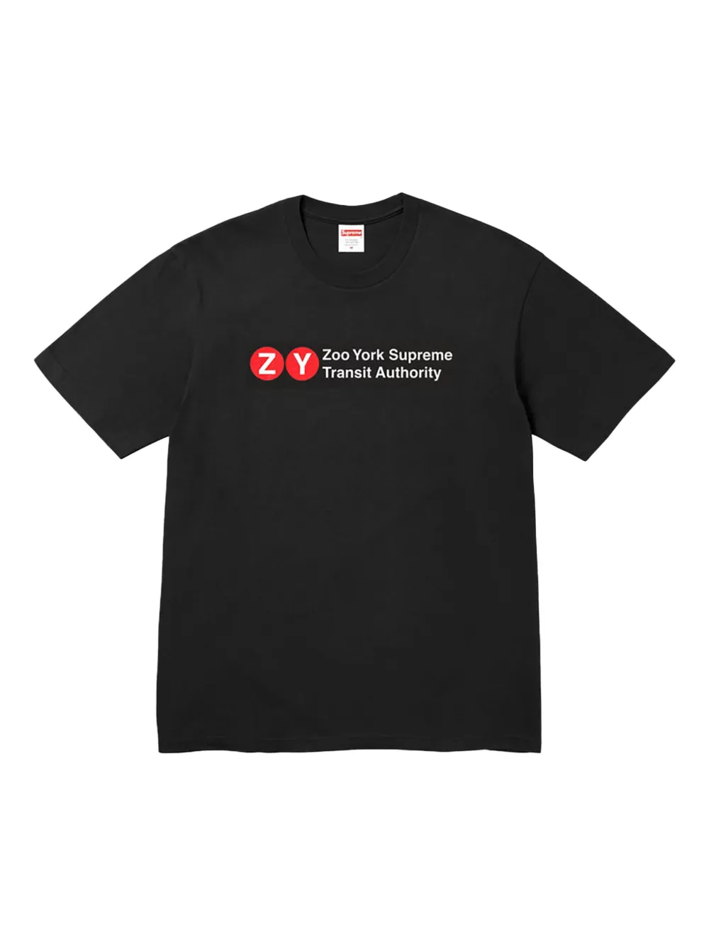 Supreme Zoo York Transit "SS 25 Black" T-shirt Zwart