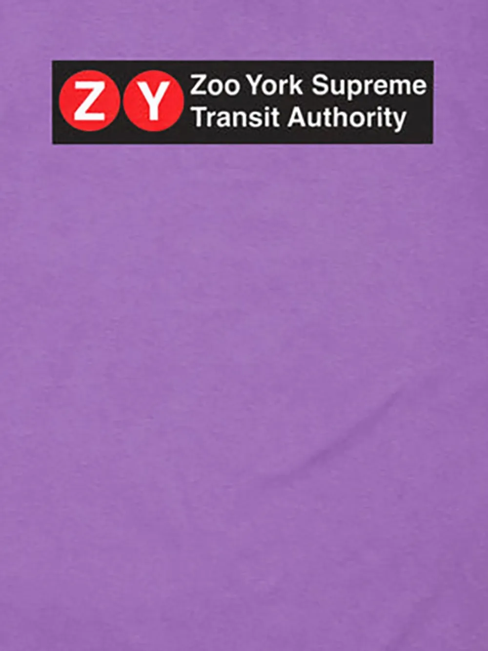 Supreme Zoo York Transit SS 25 - purple T-shirt - Paars
