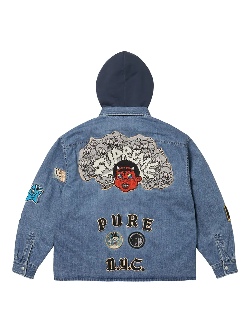 Supreme Stadium Patches "Blue" jacket | Hooded Jackets | Image 2