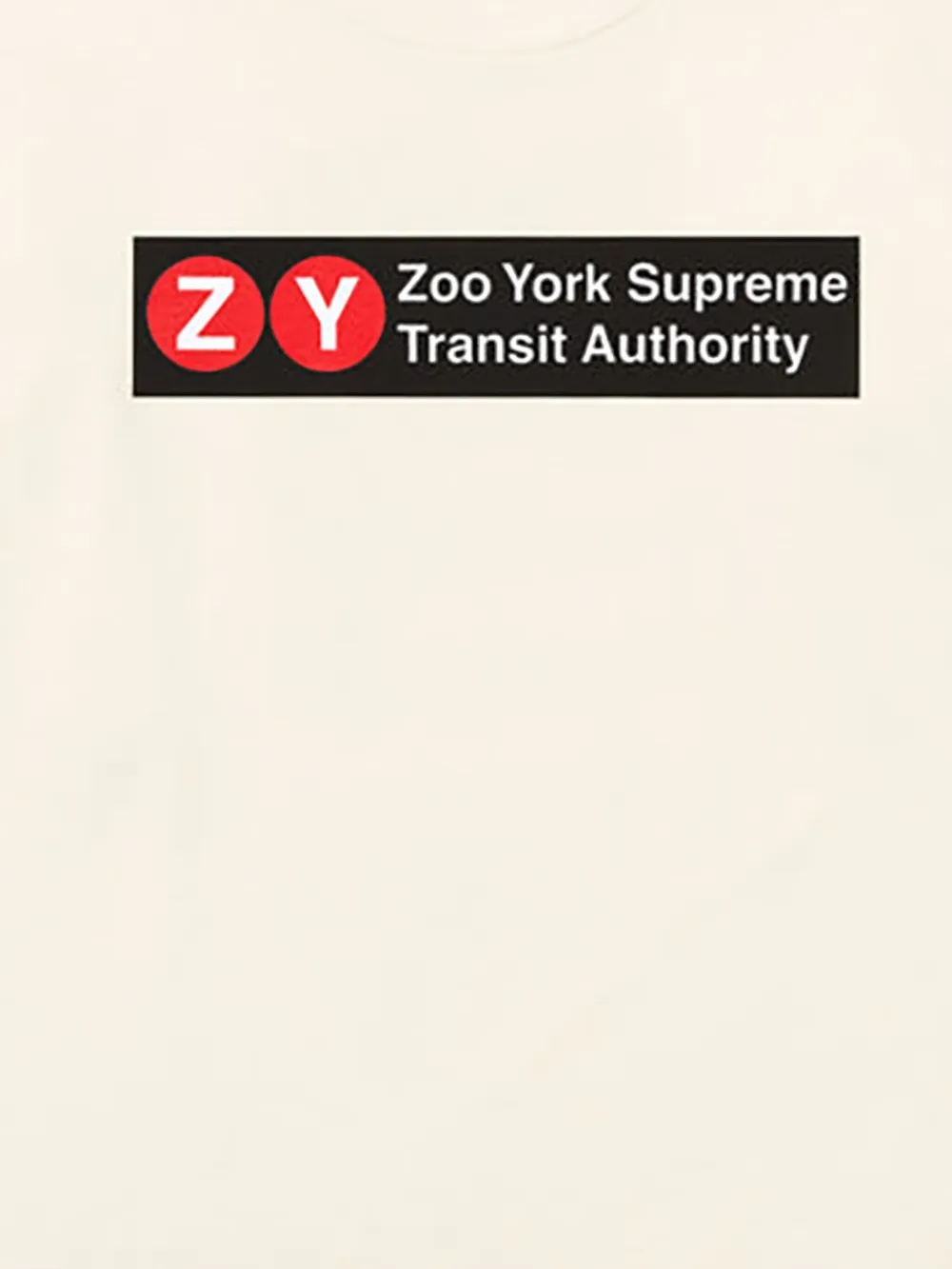 Supreme Zoo York Transit "SS 25 - beige" T-shirt | T-Shirts | Image 2