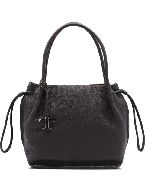 Tod's drawstring leather tote bag