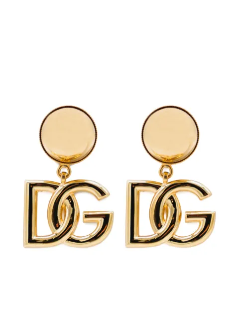 Dolce & Gabbana DG-logo disc earrings
