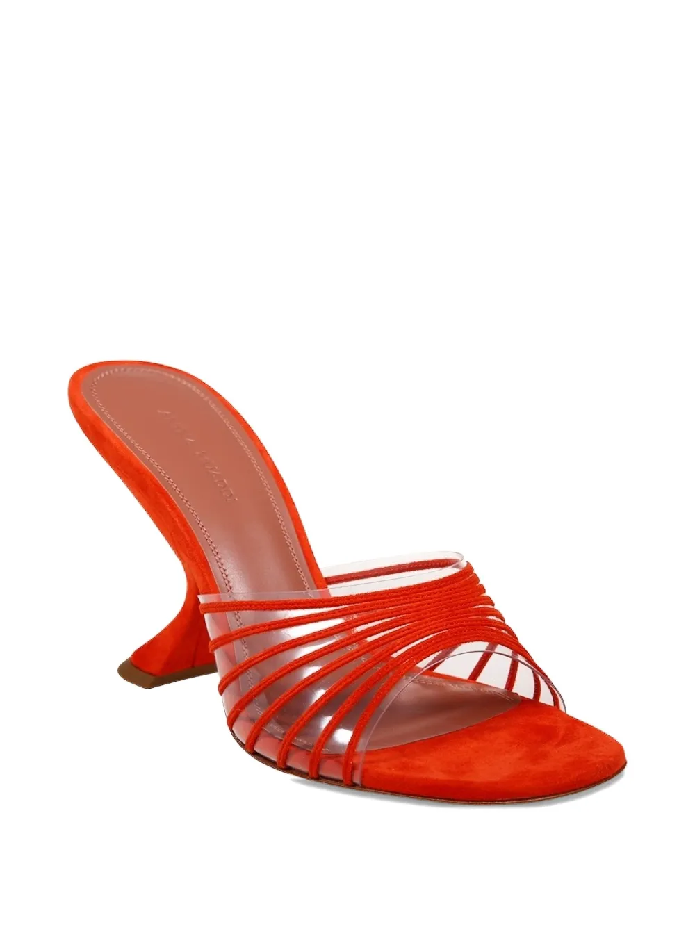 Amina Muaddi 90mm Mookie sandals Red