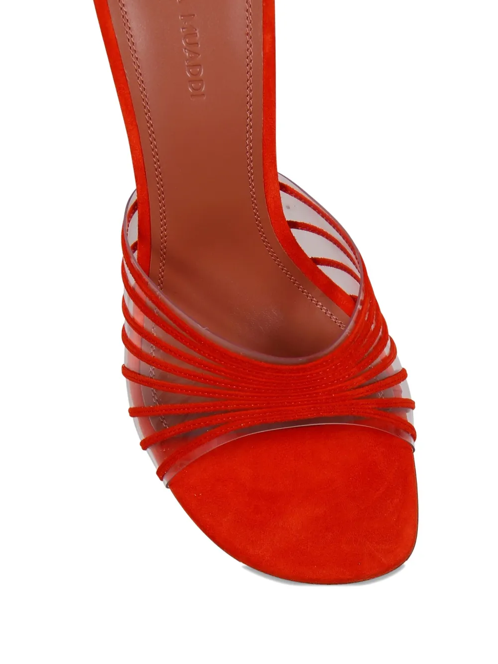 Amina Muaddi 90mm Mookie sandals Red