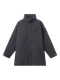 Stone Island high-neck patch-pocket coat - Blue
