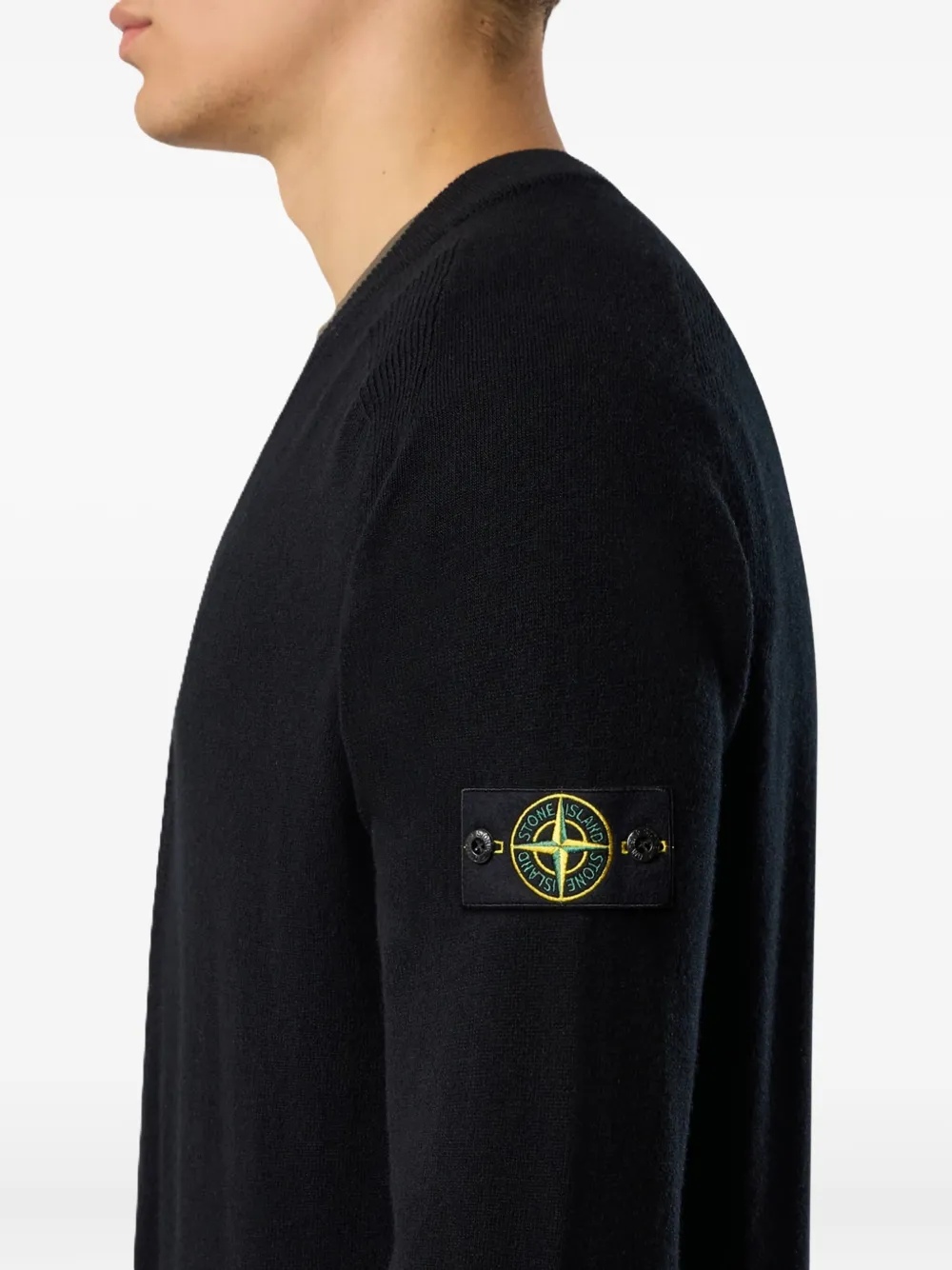 Stone Island Vest met opgestikte zak Zwart
