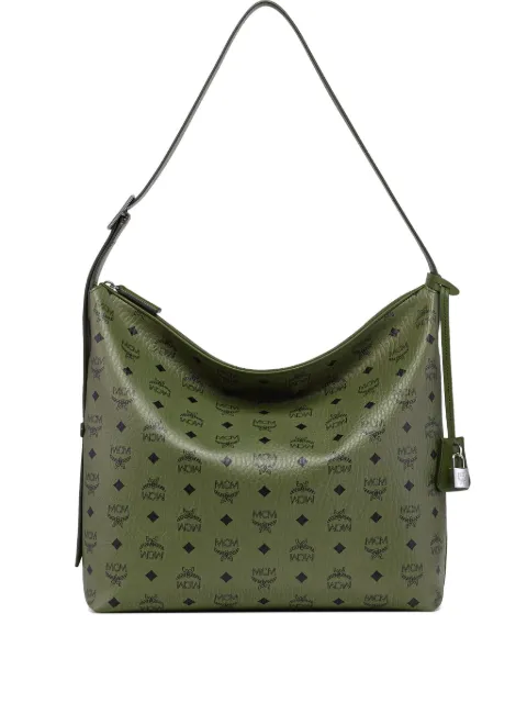 MCM large Aren Hobo Visetos monogram shoulder bag