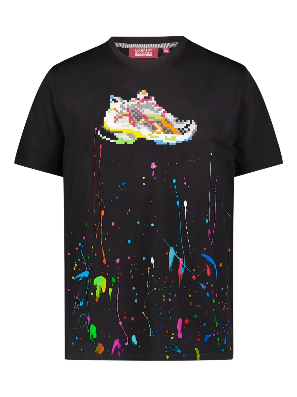Mostly Heard Rarely Seen 8-Bit Runner T-shirt | Black | Image 1
