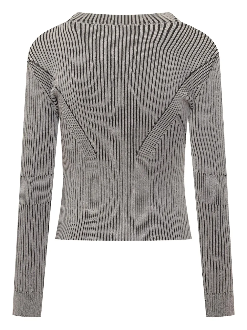 IRO Ribgebreid T-shirt Zwart
