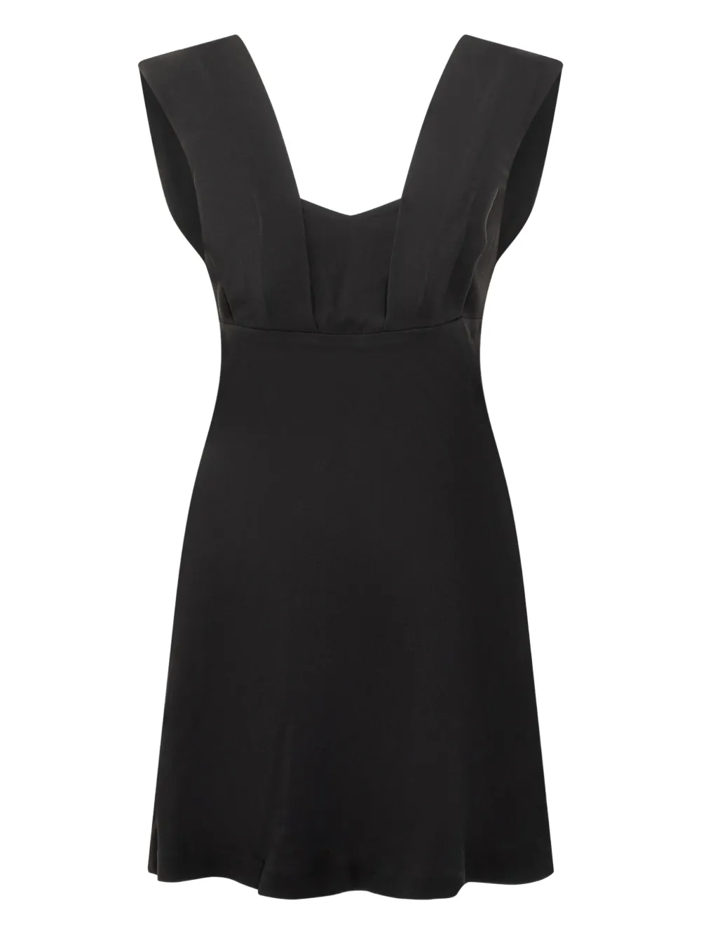 IRO Fanelie square-neck mini dress Zwart