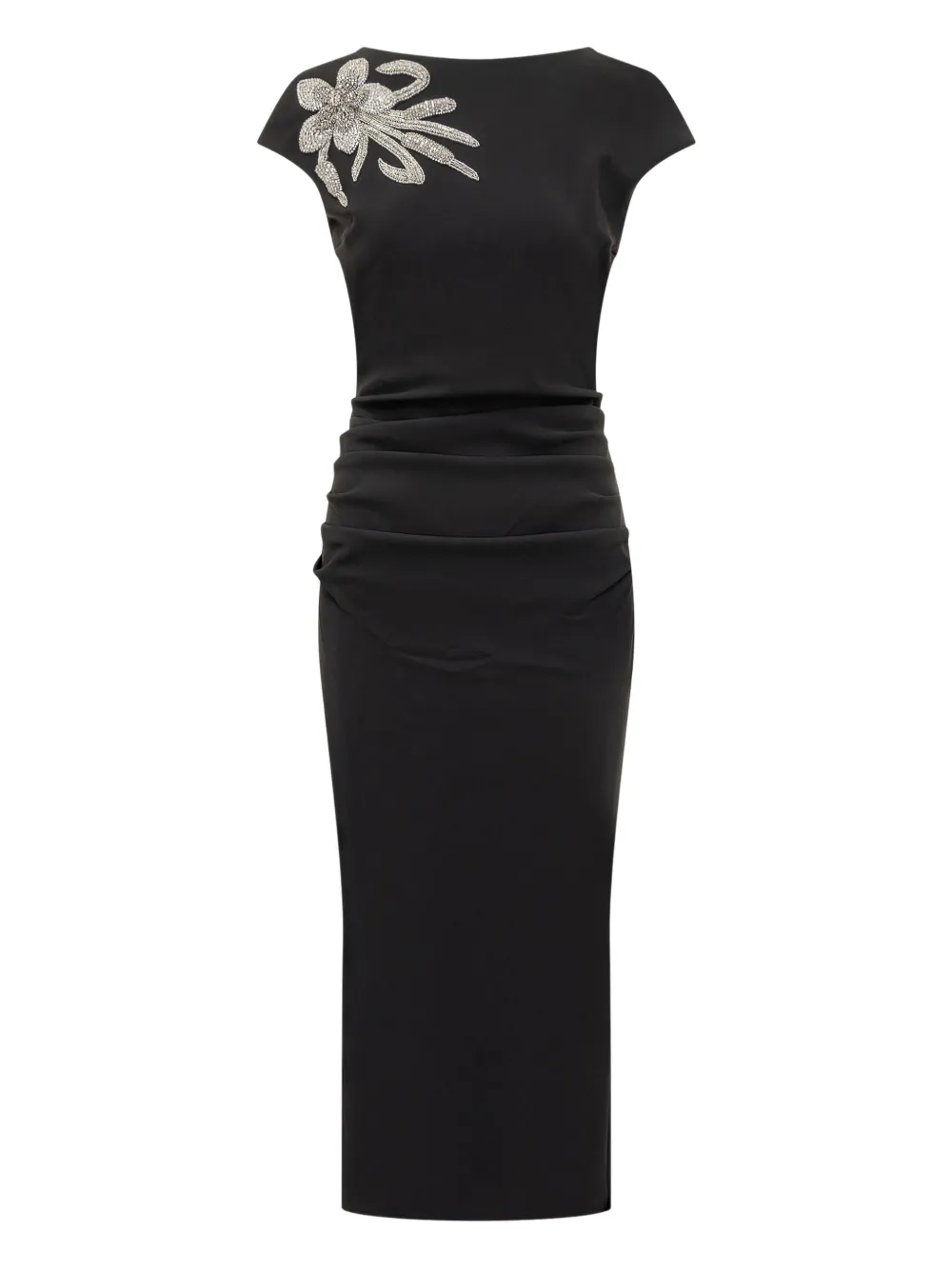 CHIARA BONI La Petite Robe Hesup midi-jurk met borduurwerk Zwart