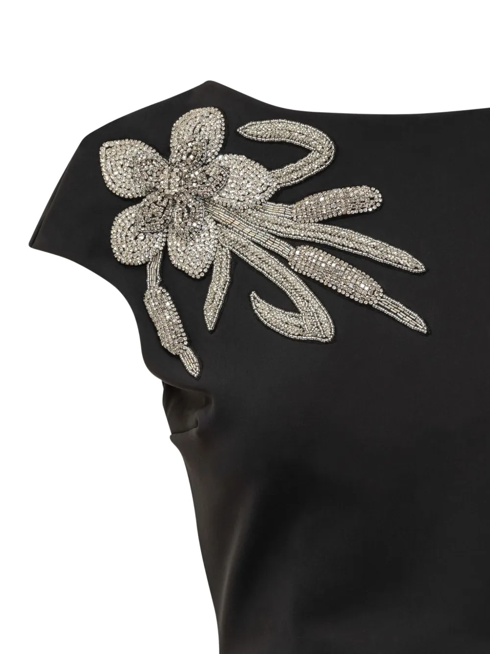 CHIARA BONI La Petite Robe Hesup midi-jurk met borduurwerk Zwart