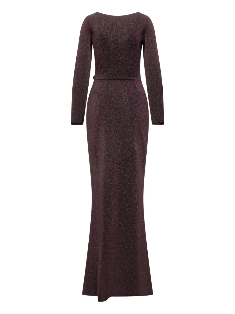 CHIARA BONI La Petite Robe Maxi-jurk met glitter en wikkeldetail Paars