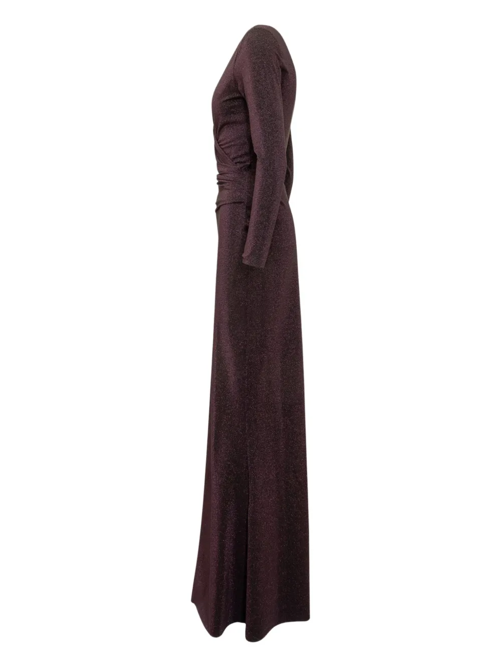 CHIARA BONI La Petite Robe Maxi-jurk met glitter en wikkeldetail Paars